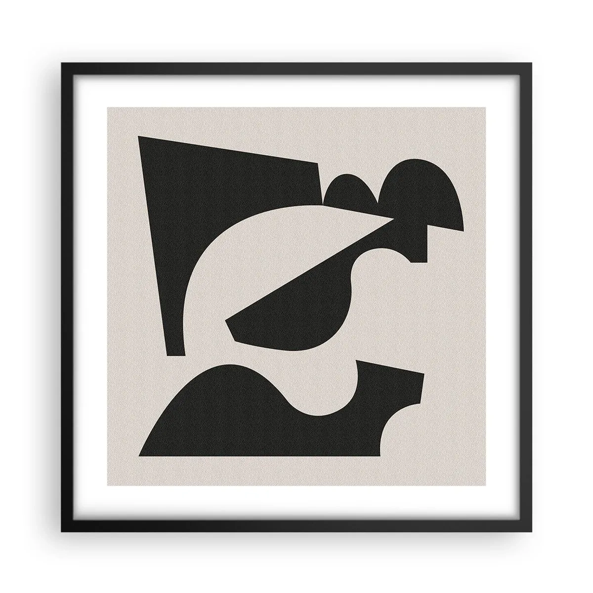 Poster în ramă neagră - Pentru autoasamblare - 50x50 cm