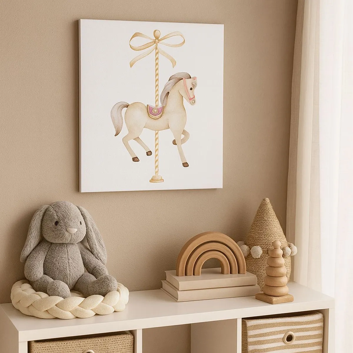 Tablou pe pânză - Într-un trap grațios - 30x30 cm