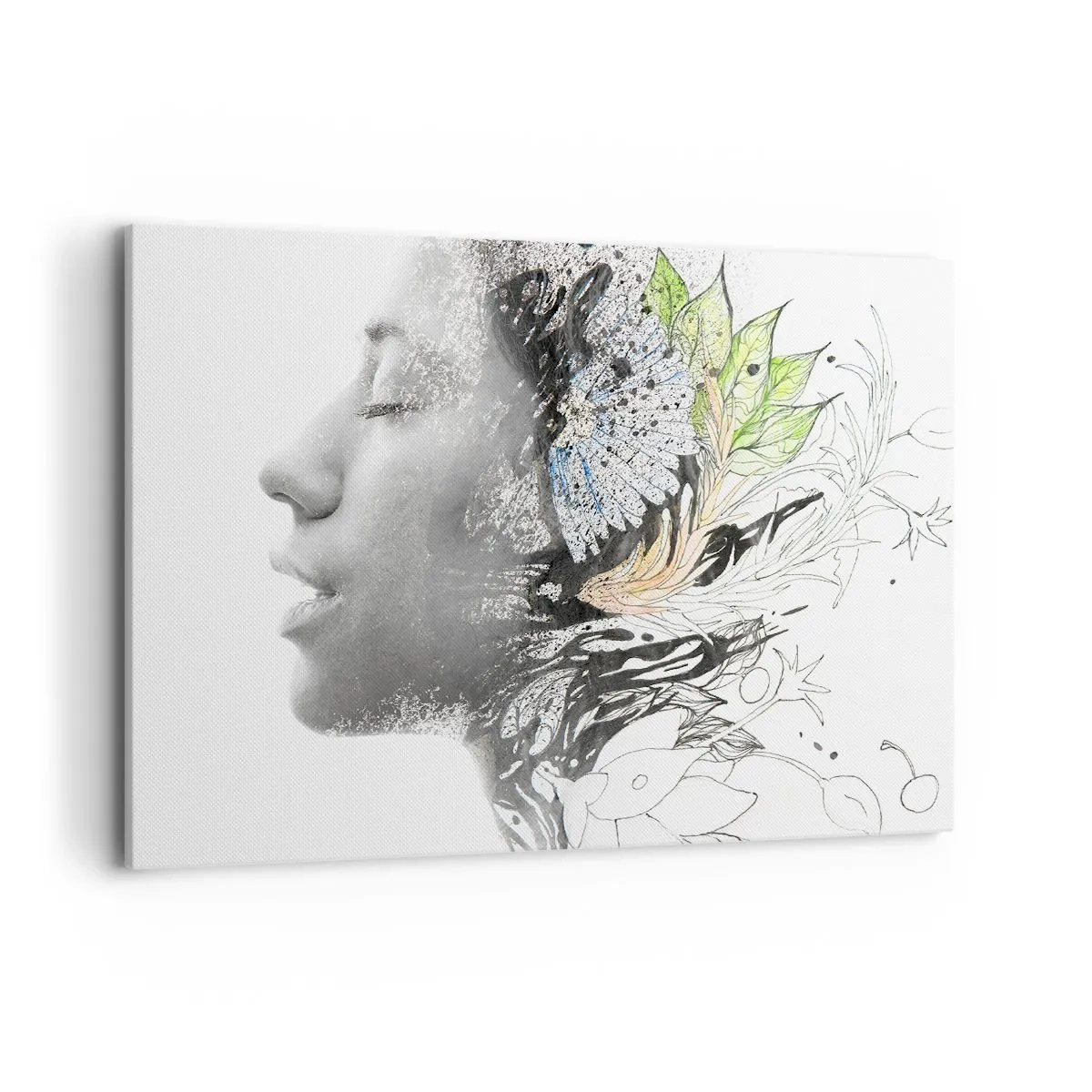 Tablou pe pânză - Scufundată în natură - 100x70 cm