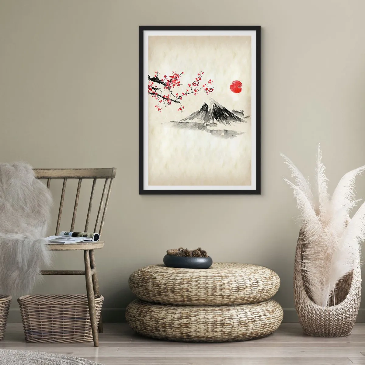 Poster în ramă neagră - Îndrăgostește-te de Japonia - 61x91 cm