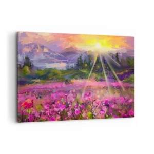 Tablou pe pânză - Într-o vale sub protecția soarelui - 100x70 cm