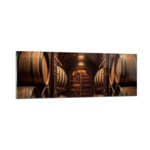 Tablou pe sticlă - Beciul cu atmosferă - 90x30 cm