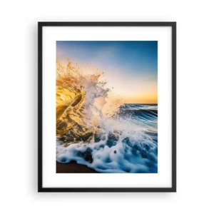 Poster în ramă neagră - Joc în nisip - 40x50 cm