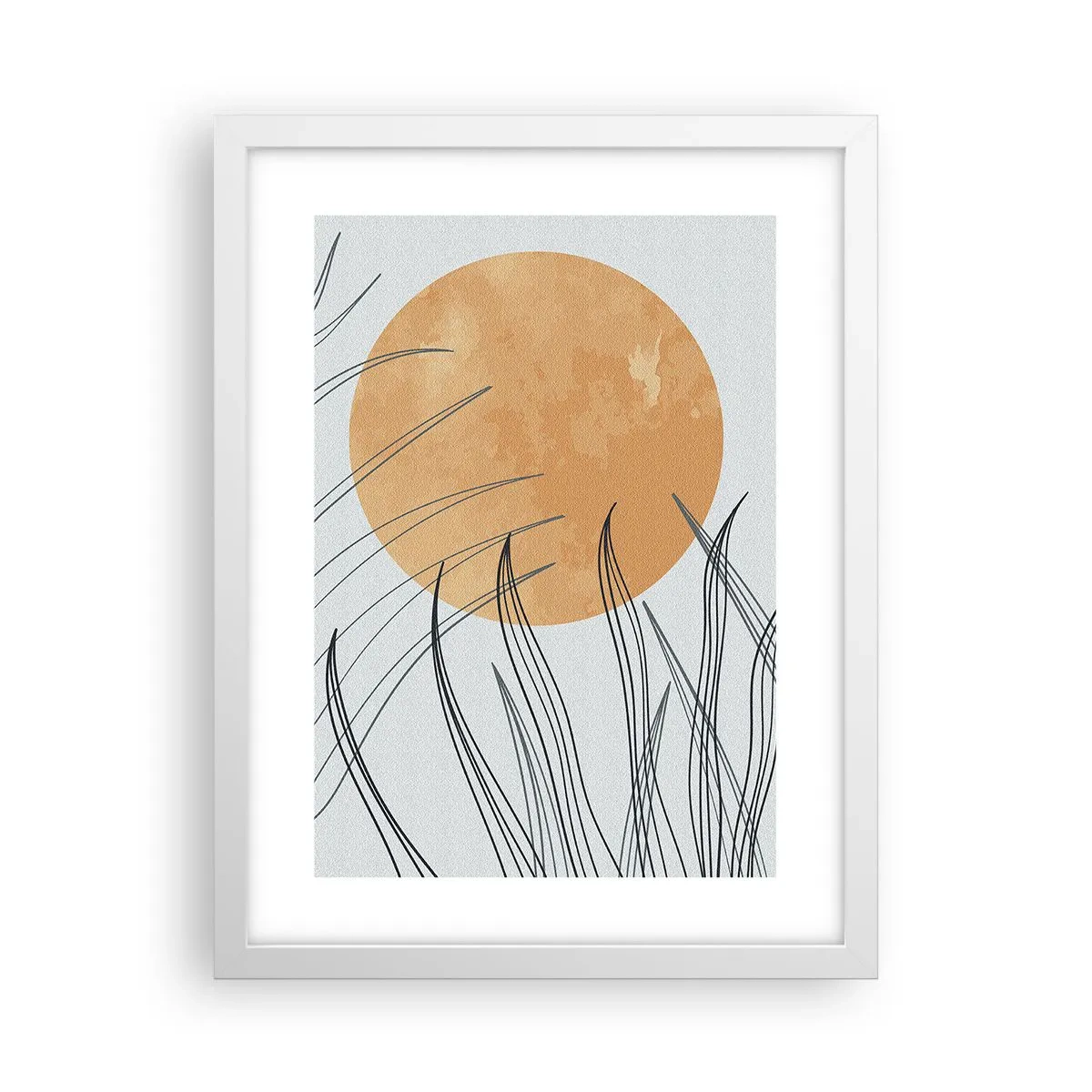 Poster în ramă albă - Întotdeauna spre soare - 30x40 cm