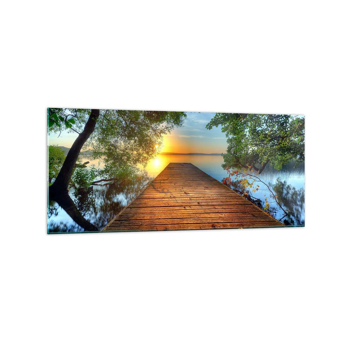 Tablou pe sticlă - Nu te grăbi, stai jos - 120x50 cm