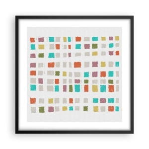 Poster în ramă neagră - Joc necunoscut - 50x50 cm