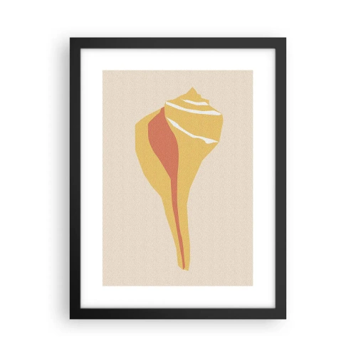 Poster în ramă neagră - Abstracție organică - creștere - 30x40 cm