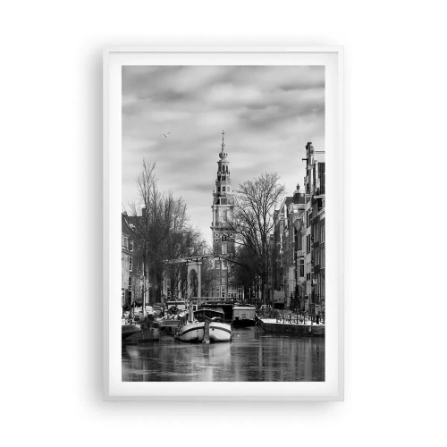 Poster în ramă albă - Amsterdam vibes - 61x91 cm