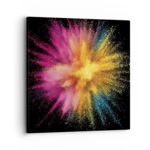 Tablou pe pânză - Nașterea culorii  - 30x30 cm