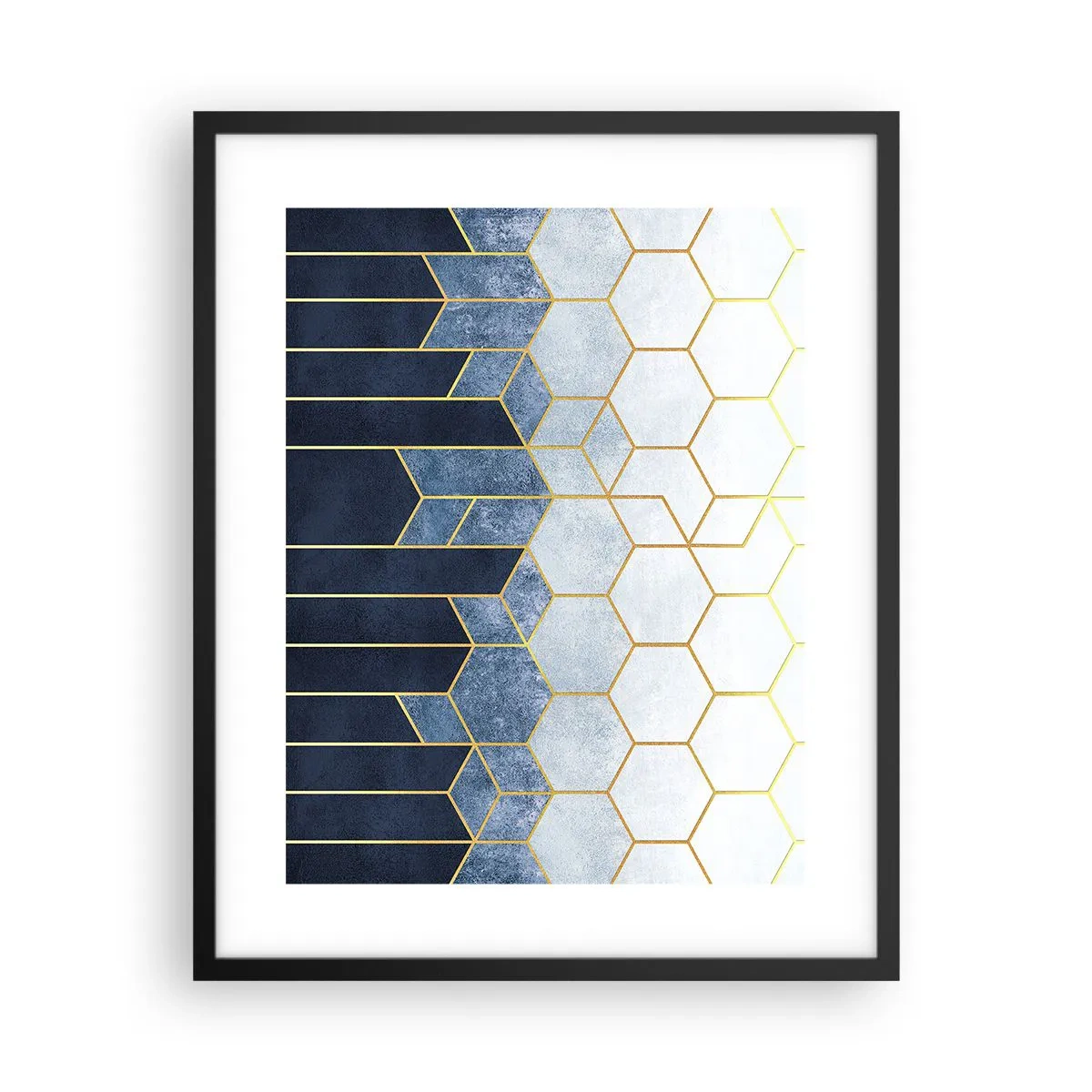 Poster în ramă neagră - Compoziție în ritm sincopat - 40x50 cm