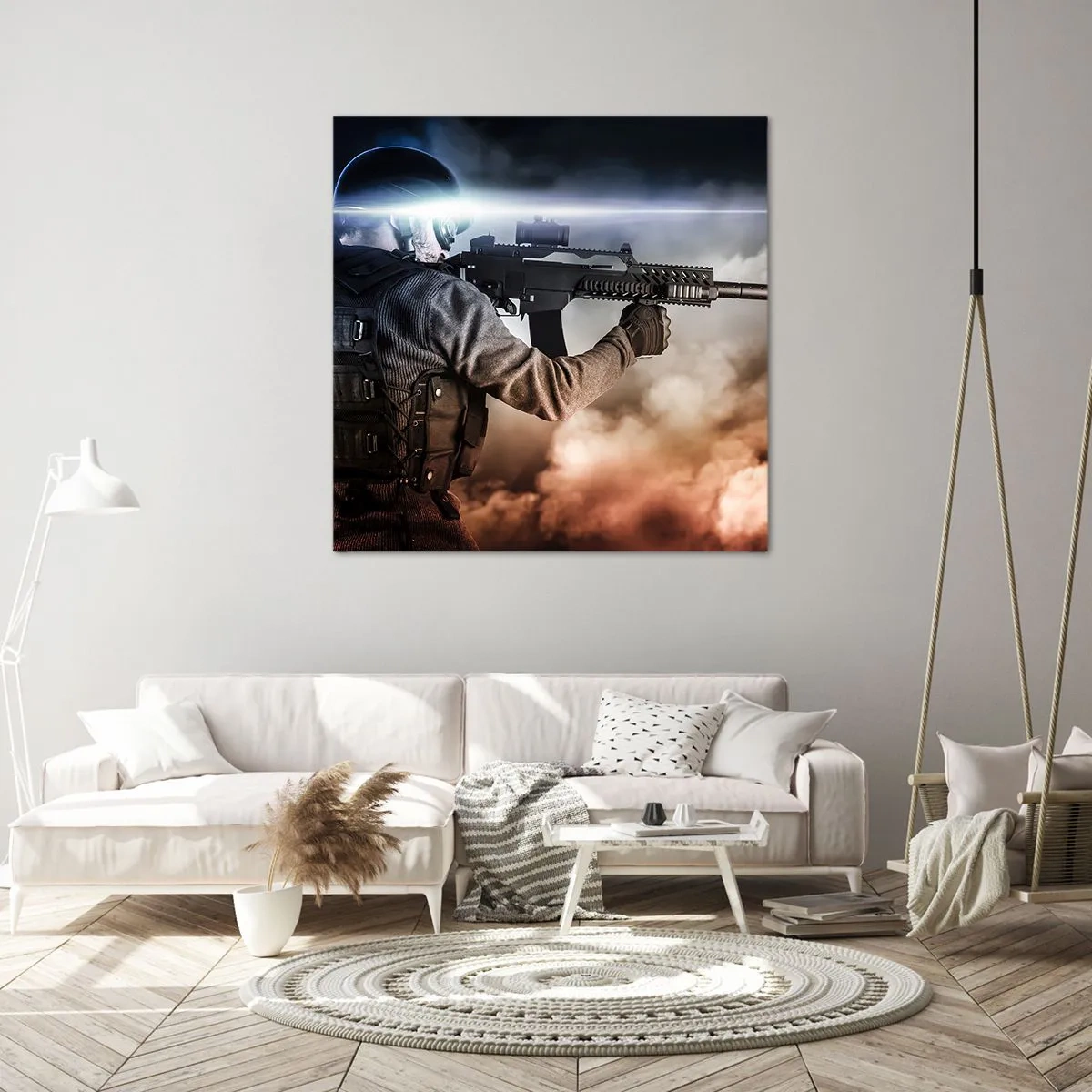 Tablou pe pânză - Pur și simplu un erou - 60x60 cm