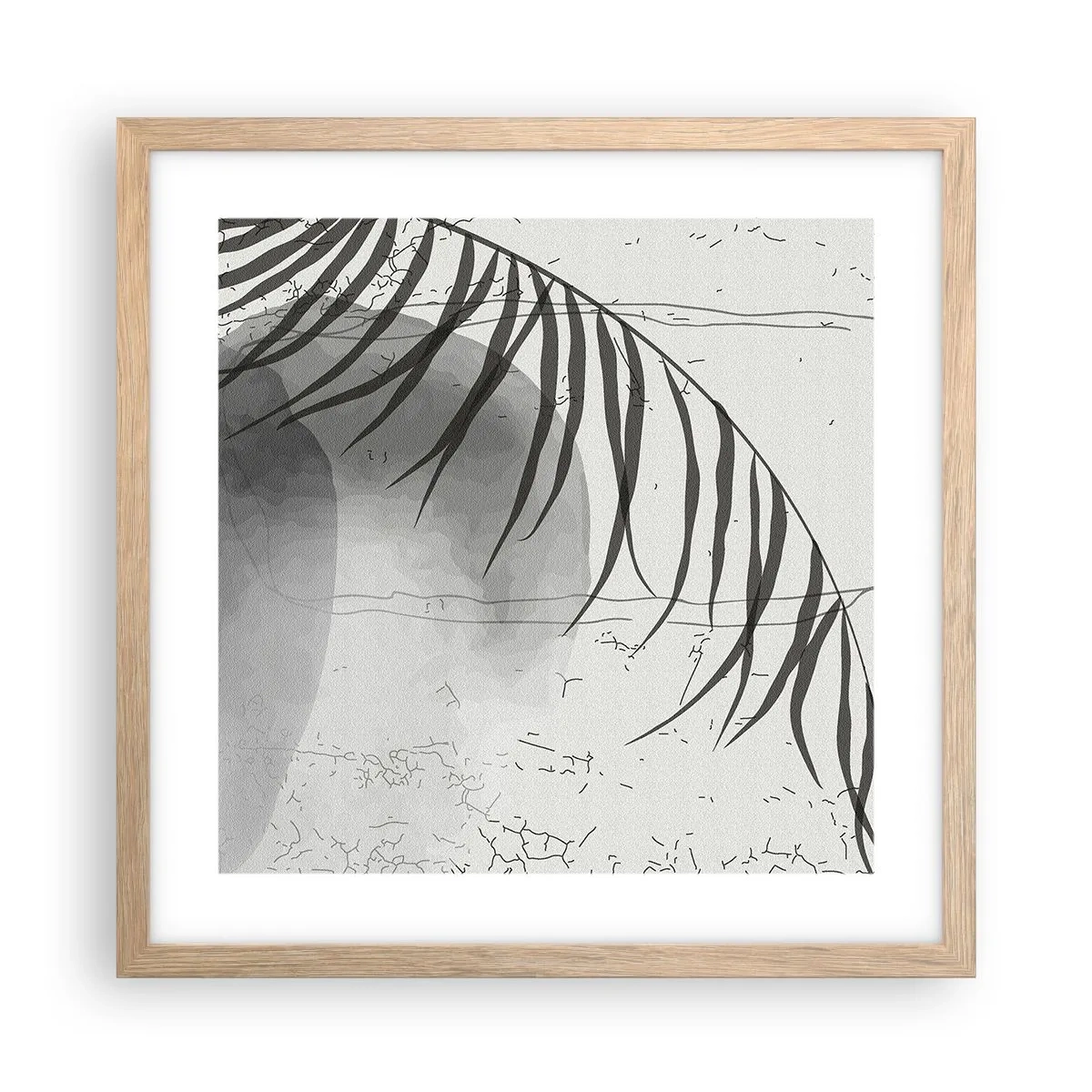 Poster în ramă de stejar deschis - Exotismul subtil al naturii - 40x40 cm