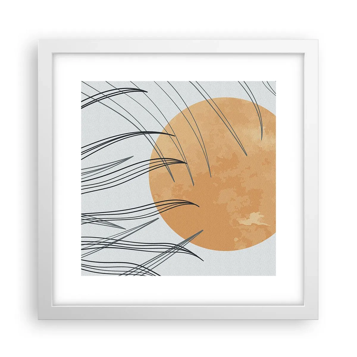 Poster în ramă albă - Întotdeauna spre soare - 30x30 cm