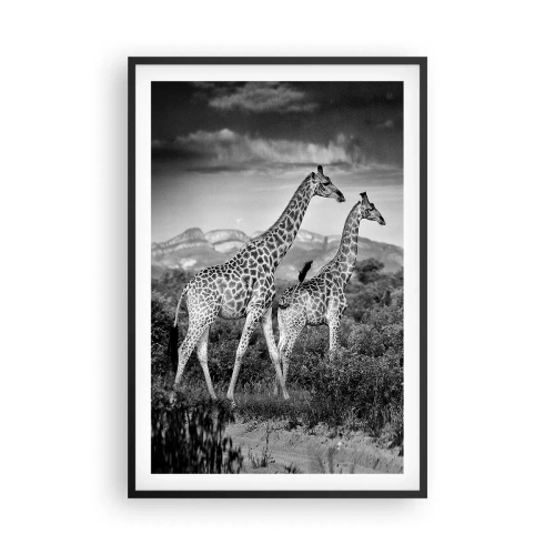 Poster în ramă neagră - Clasele superioare din Africa - 61x91 cm