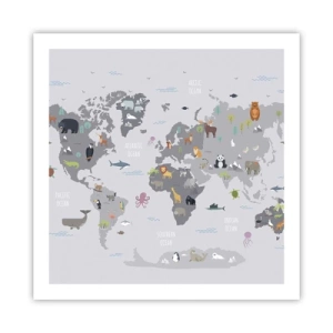 Poster - Spune-mi de unde ești... - 60x60 cm