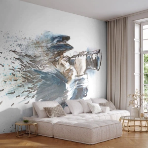 Tapet Standard Eco - Zece pe scara Beaufort! - Abstracția, Marinar, Căpitan - 300x210 cm