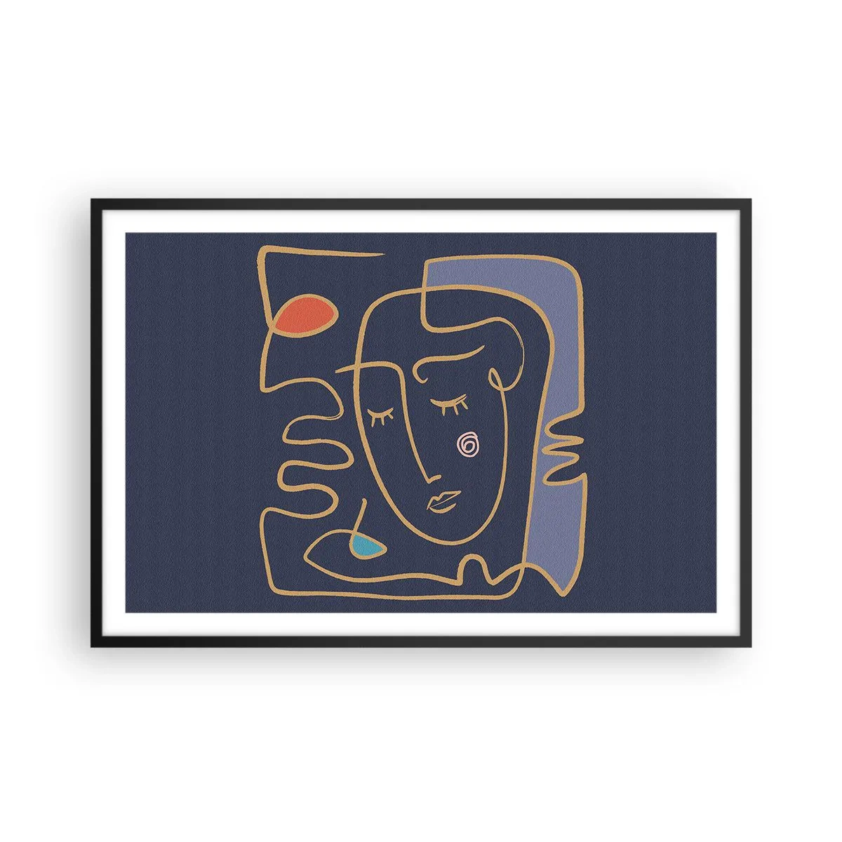 Poster în ramă neagră - În reverie - 91x61 cm