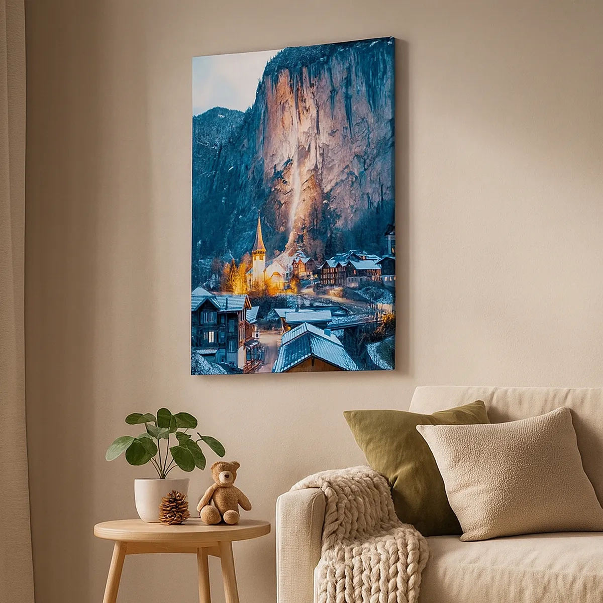 Tablou pe pânză - Spiritul luminos al iernii - 50x70 cm