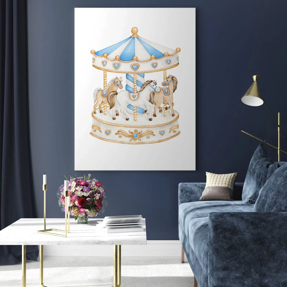 Tablou pe sticlă - Copilărie dulce - 80x120 cm