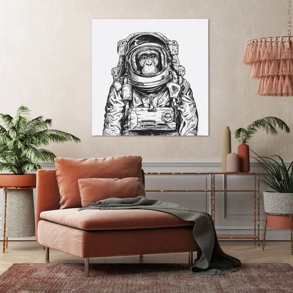 Tablou pe pânză - Evoluție alternativă - 30x30 cm