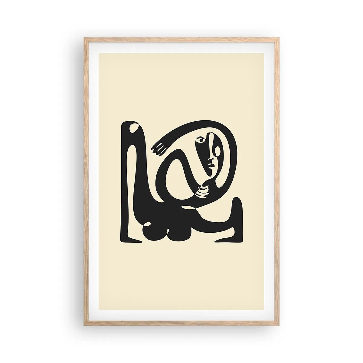 Poster în ramă de stejar deschis - Aproape Picasso - 61x91 cm