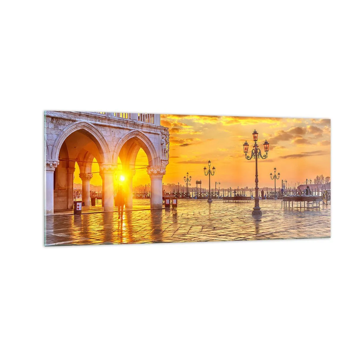 Tablou pe sticlă - Unde este toată lumea? - 100x40 cm
