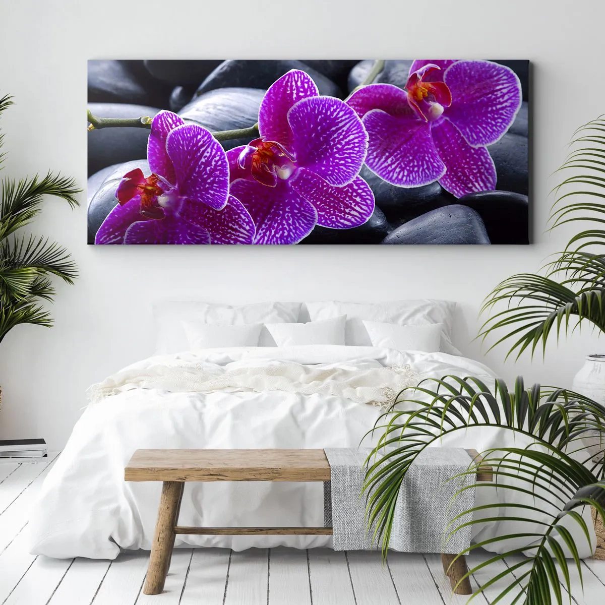 Tablou pe pânză - Pietrele s-au luminat de încântare - 160x50 cm