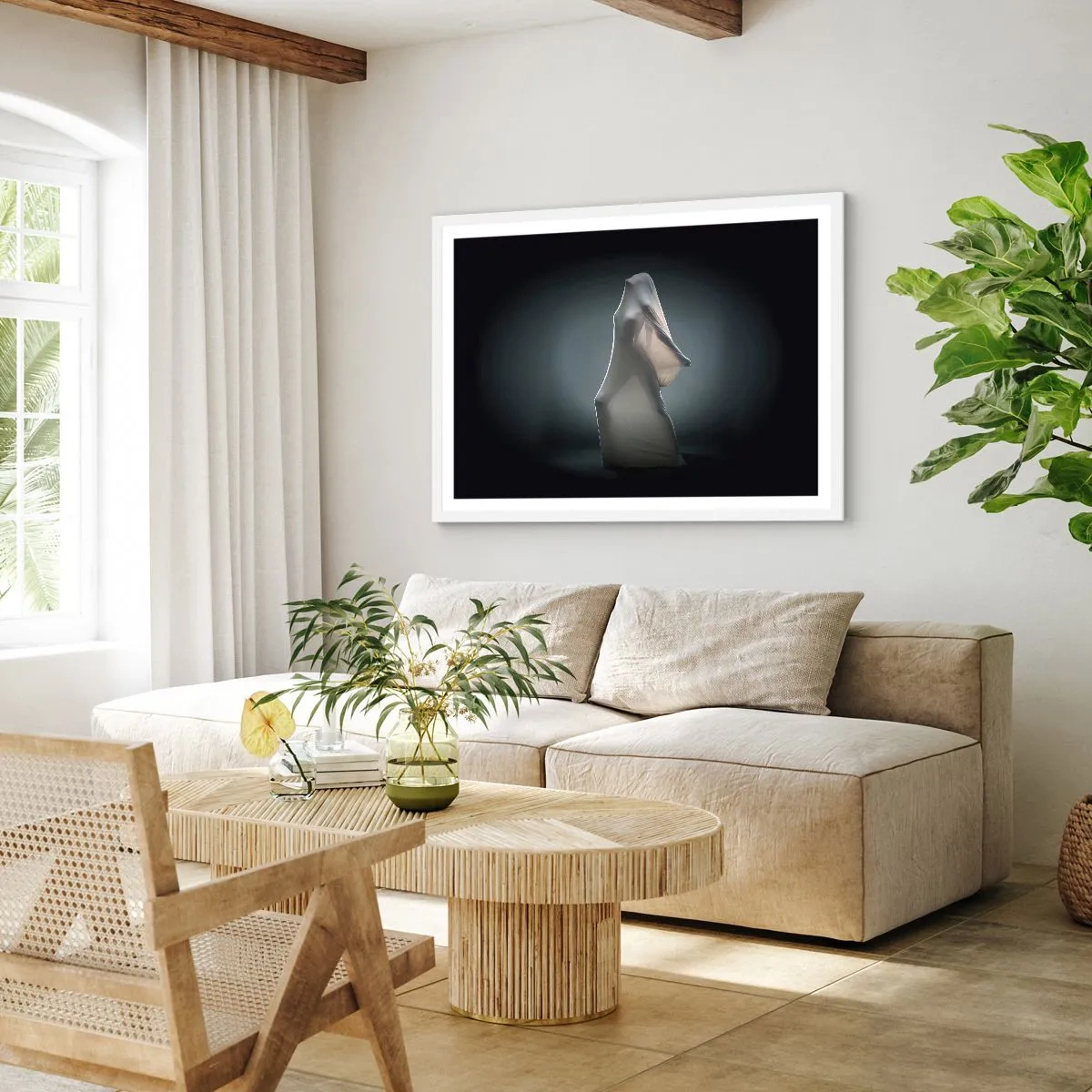 Poster în ramă albă - Dorințe ascunse - 40x30 cm