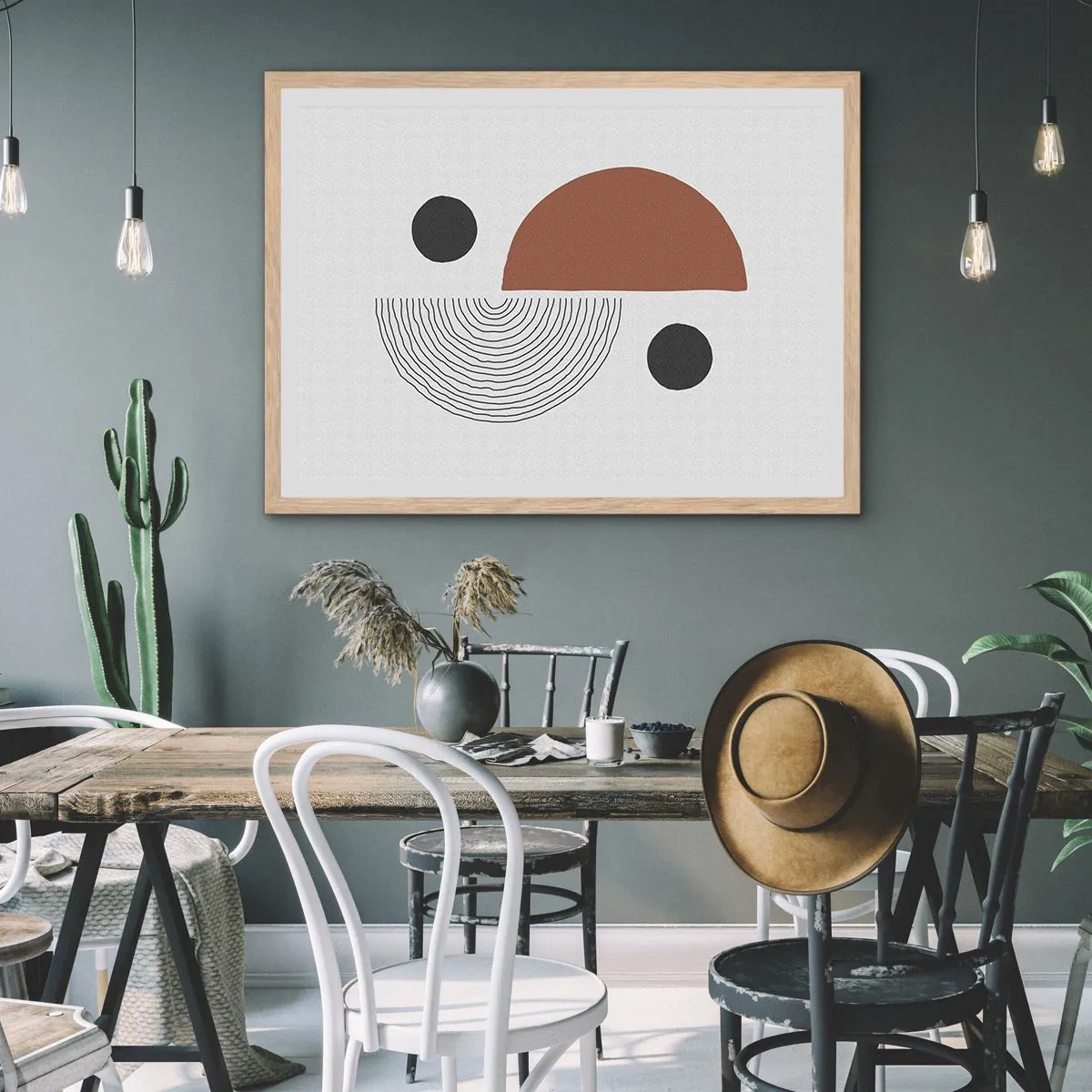 Poster în ramă de stejar deschis - Excelența roții - 70x50 cm