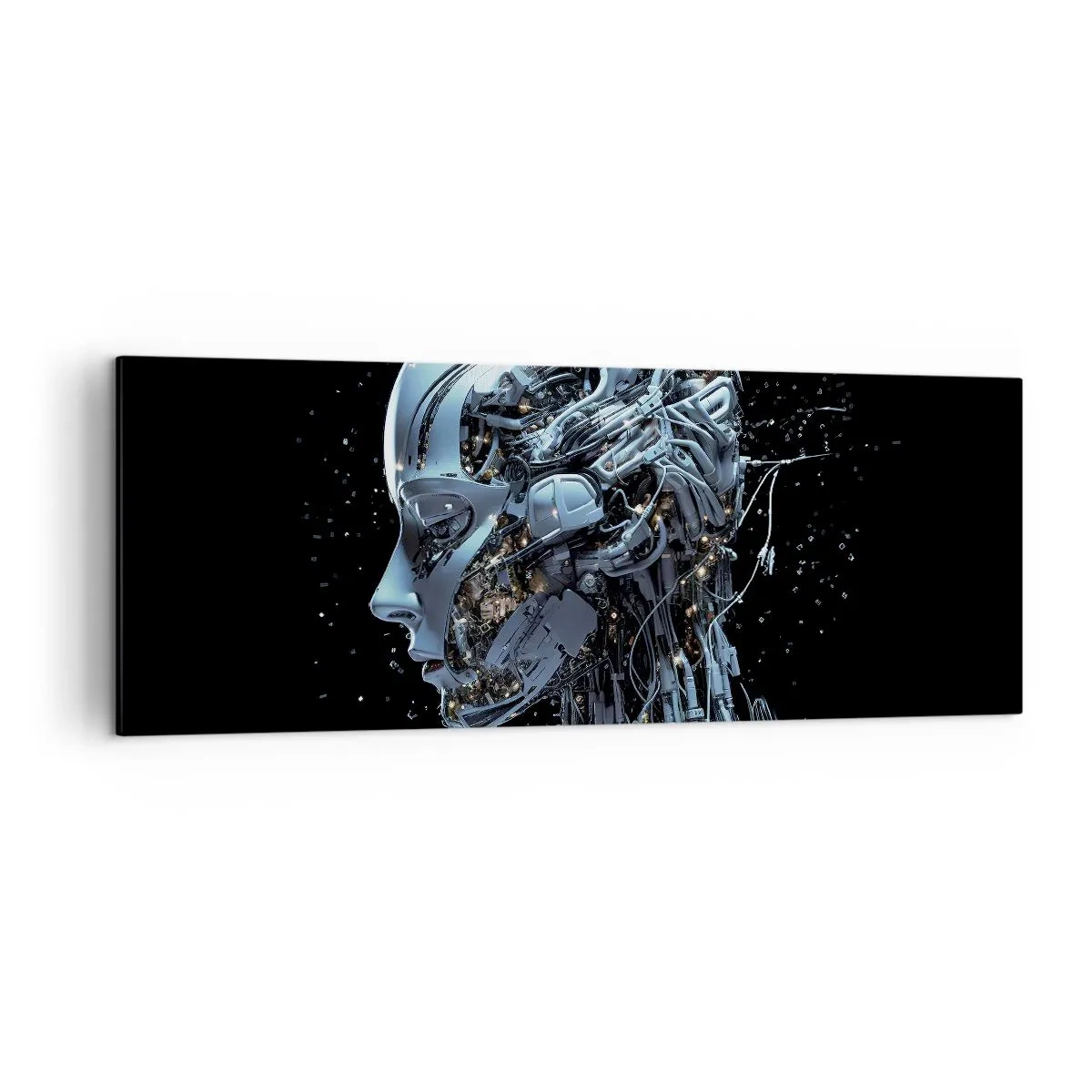 Tablou pe pânză - Tehnologia este o femeie - 140x50 cm