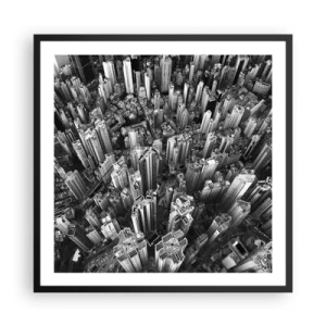 Poster în ramă neagră - Din ce în ce mai sus - 60x60 cm