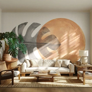 Tapet Premium Canvas - Doar soarele - Frunze, Soare, Boho - 150x105 cm