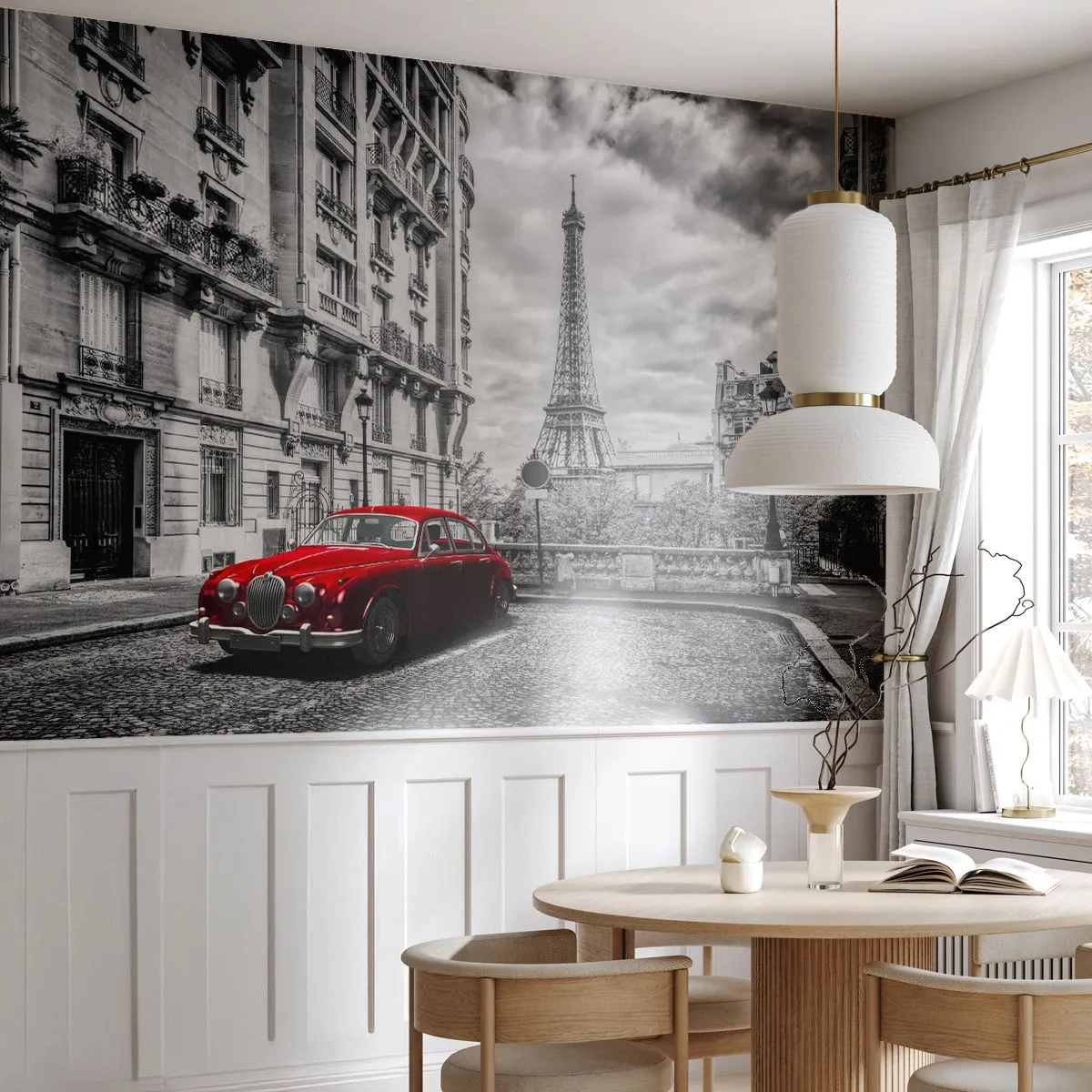 Tapet Autoadeziv Deluxe Sticker - Prădător în oraș - Oraș, turnul Eiffel, Paris - 250x175 cm