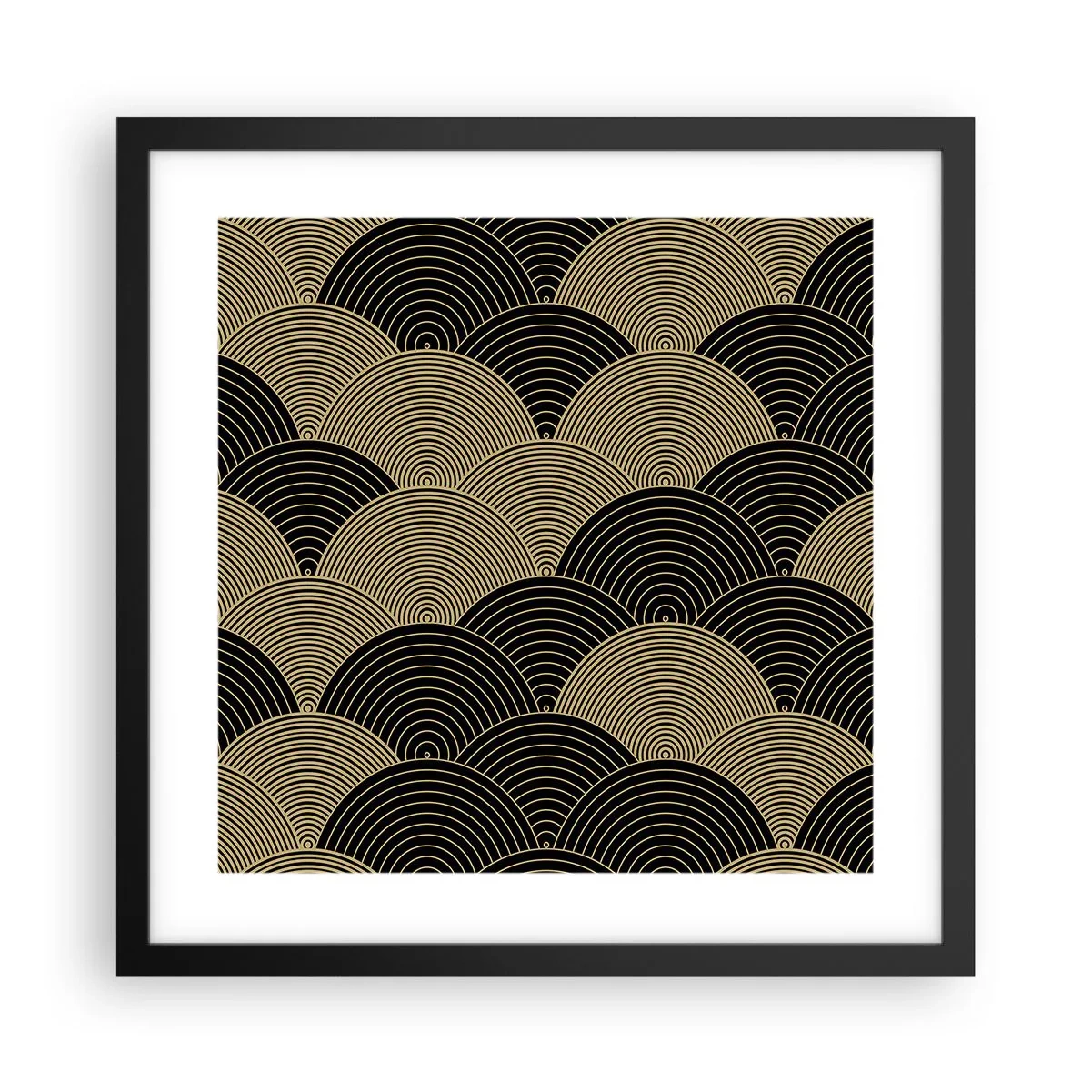 Poster în ramă neagră - Unitate în multiplicitate - 40x40 cm