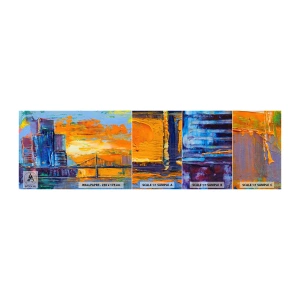 Mostră de Tapet Standard Eco - Cultură și natură - Abstracția, Oraș, Bucată - 100x30 cm