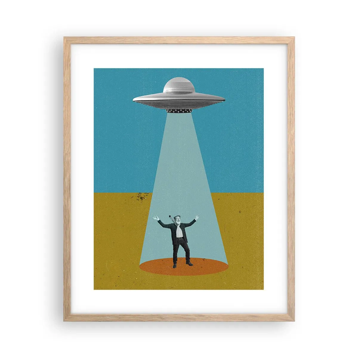 Poster în ramă de stejar deschis - Întâlnire de gradul III - 40x50 cm