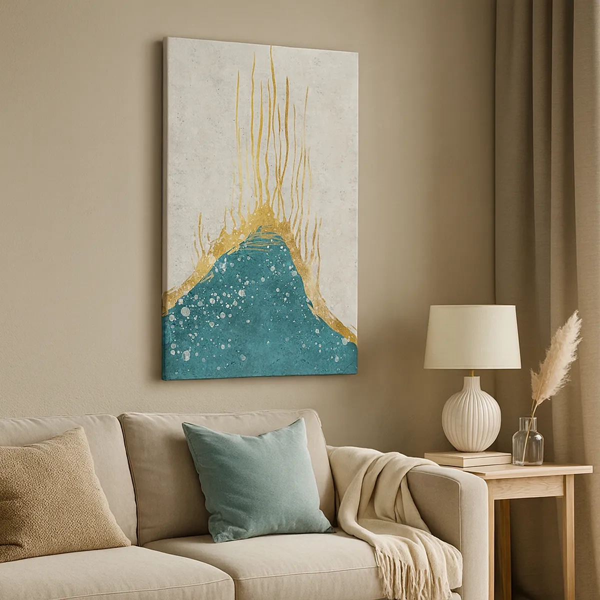 Tablou pe pânză - Mareea de aur - 50x70 cm