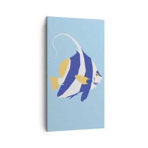 Tablou pe pânză - Frumoasa din apele tropicale - 45x80 cm