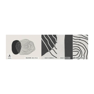 Mostră tapet Premium Canvas - Persistență și vibrațiile - Abstracția, Bucată, Grafică - 100x30 cm