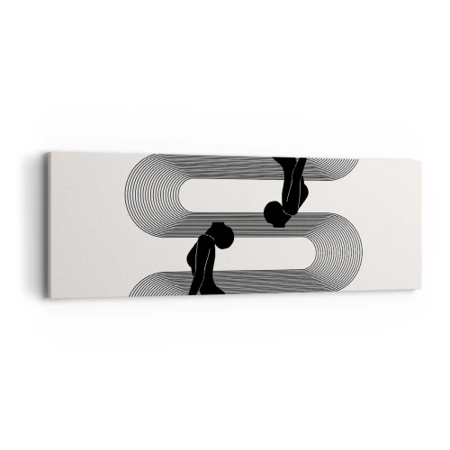 Tablou pe pânză - Simetrie senzuală - 90x30 cm