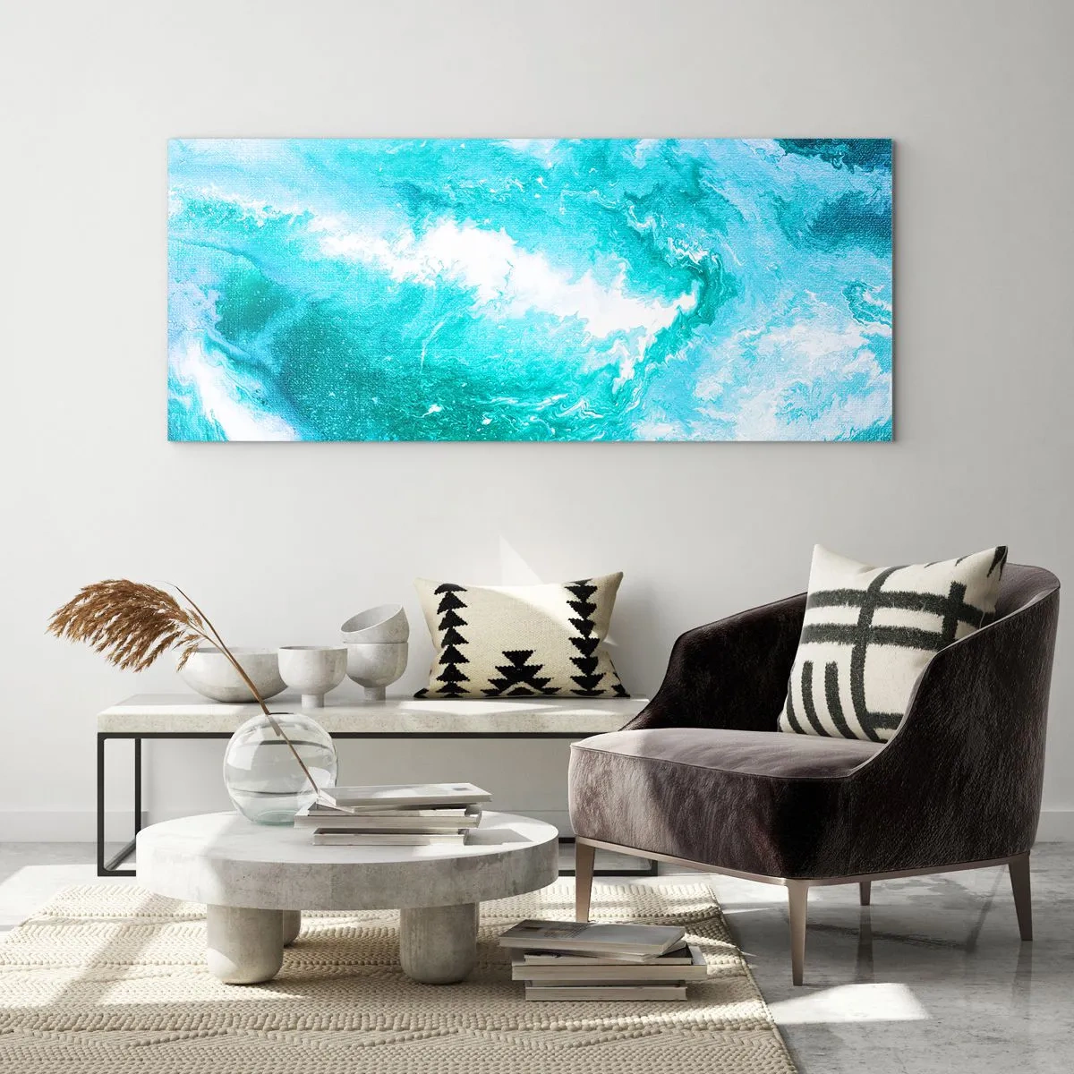 Tablou pe sticlă - În nucleul elementului - 160x50 cm