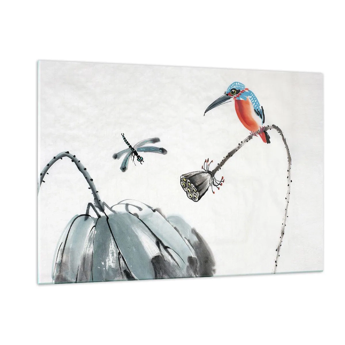 Tablou pe sticlă - Viața de pajiște - 120x80 cm