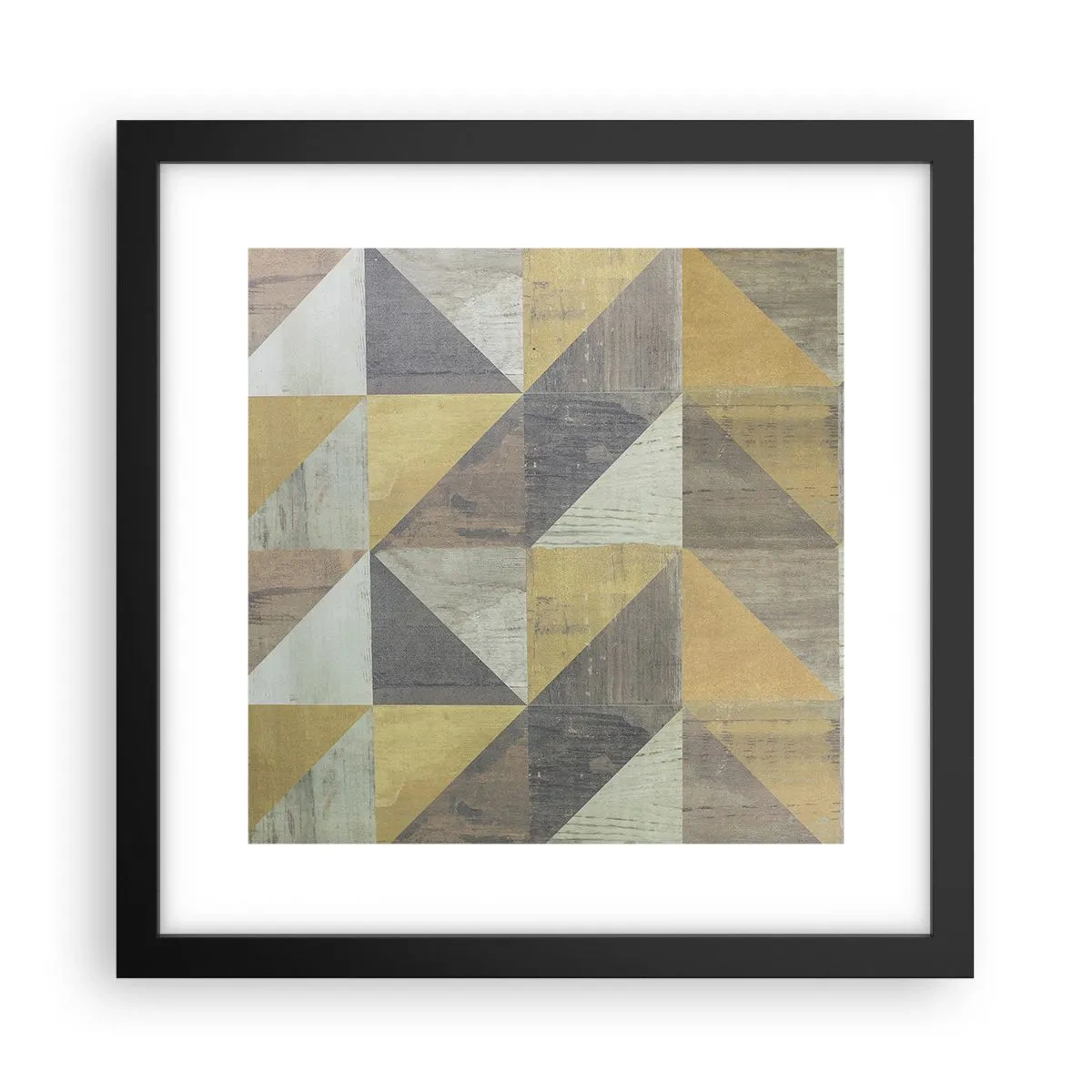 Poster în ramă neagră - La unghiul triunghiului - 30x30 cm