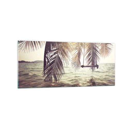 Tablou pe sticlă - Poți să te dai în vânt după pofta inimii tale - 120x50 cm