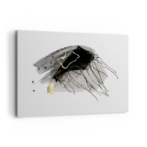 Tablou pe pânză - Negru și aur - 100x70 cm