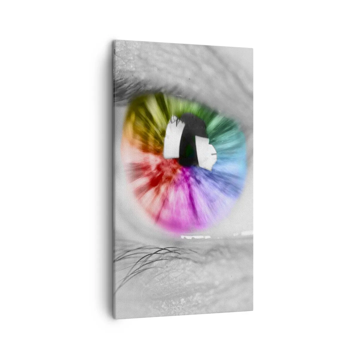 Tablou pe pânză - Priviți lumea în culori - 45x80 cm