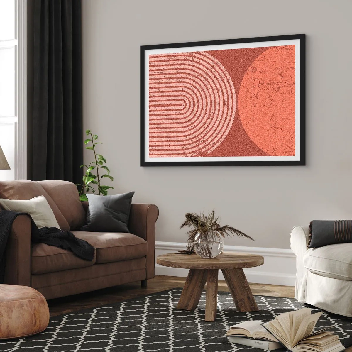 Poster în ramă neagră - Relație strânsă - 70x50 cm