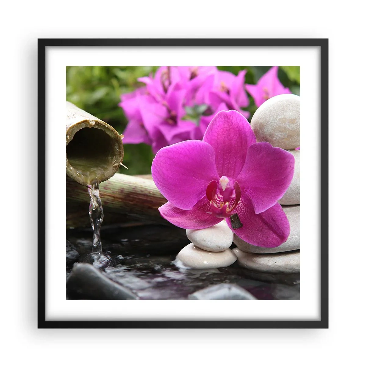 Poster în ramă neagră - Te odihnești deja - 50x50 cm