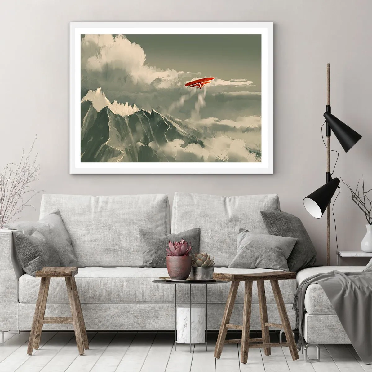 Poster în ramă albă - Un pionier neînfricat - 91x61 cm