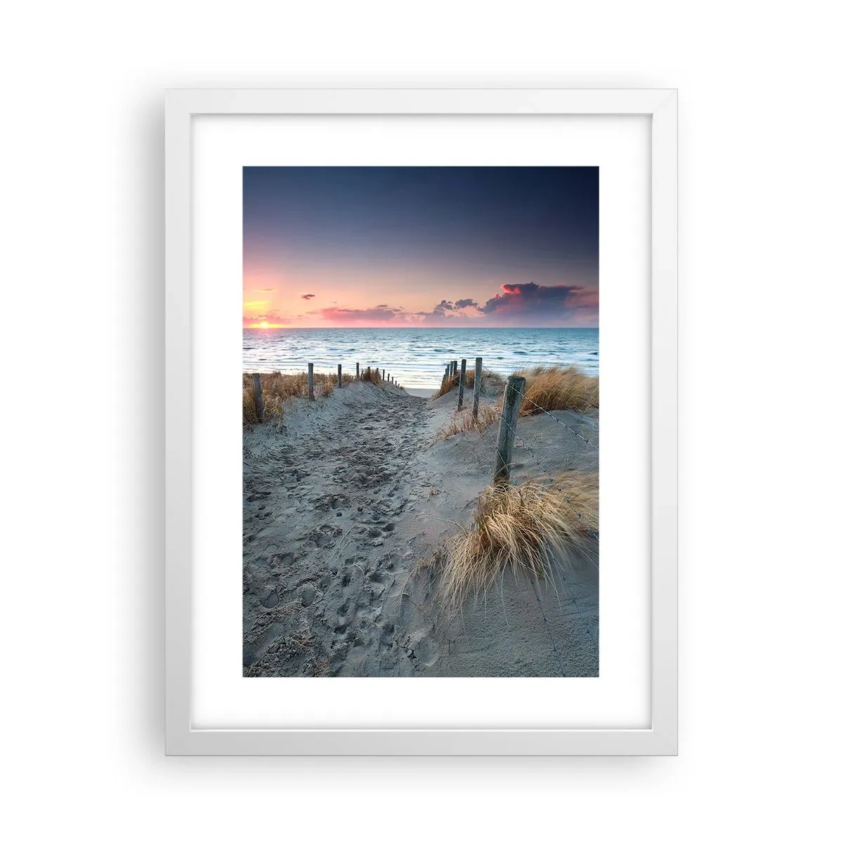 Poster în ramă albă - Ai revărsat un curcubeu cu splendoare radiantă... - 30x40 cm